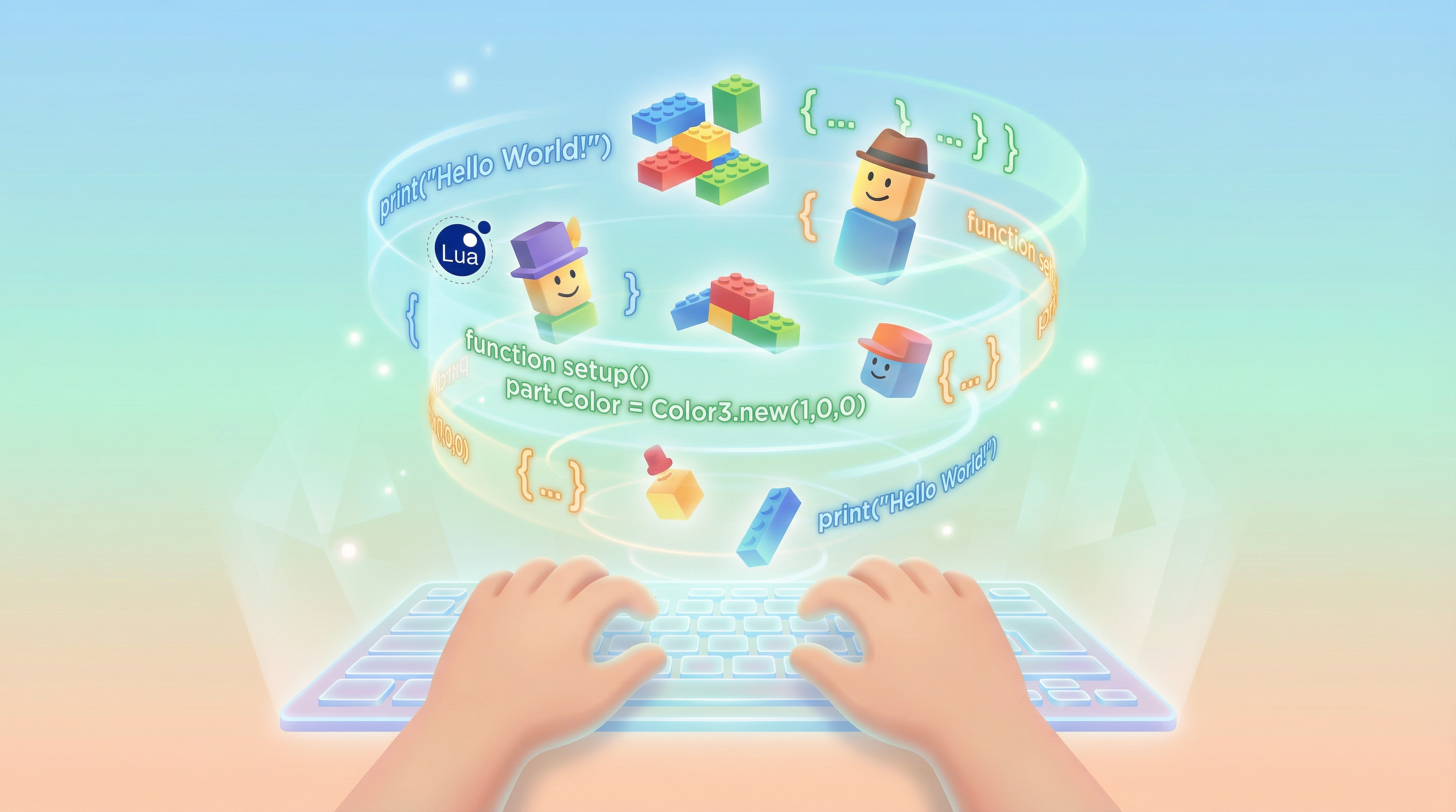 Child learning Roblox programming